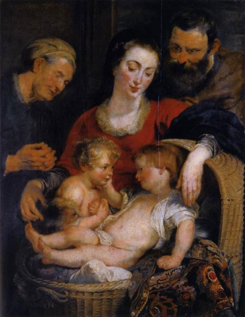 Rubens: The Holy Family with St Elizabeth - A Szent Család Szent Erzsébettel